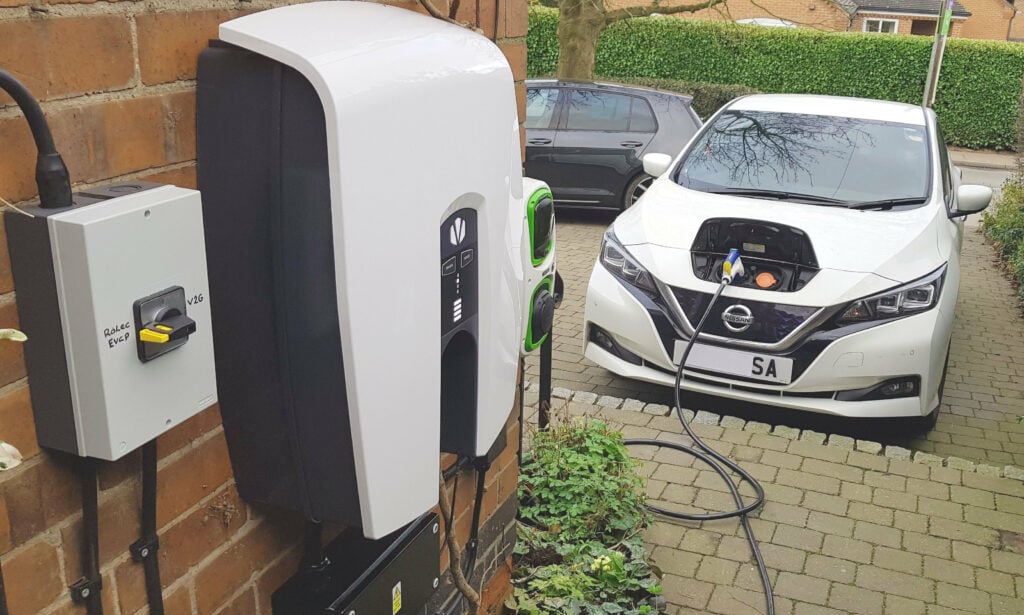 A V2G charger installed as part of the Seev4 City Project. Image: Cenex.