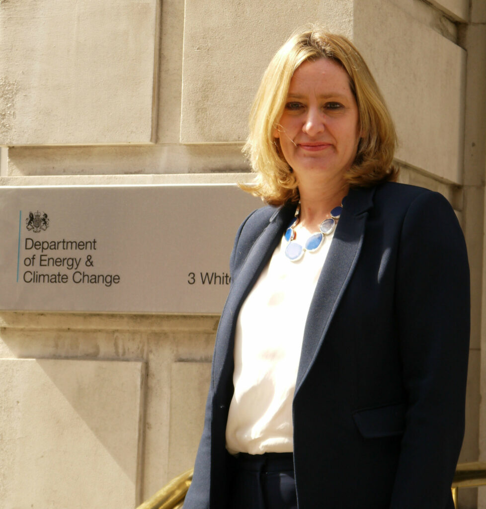 Amber Rudd worked as energy secretary from 2015 till 2016. Image: Department of Energy and Climate Change (Flickr).