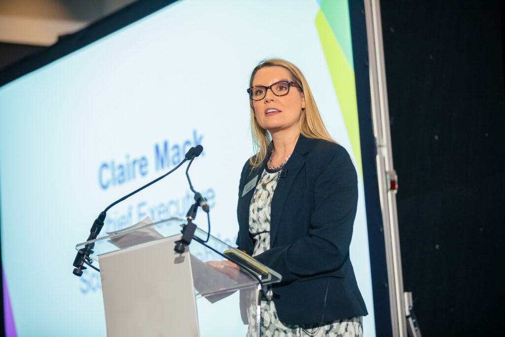 Scottish Renewables CEO Claire Mack has called for further government action as COP26 takes place in Glasgow. Image: Scottish Renewables.