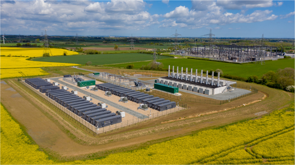 Creyke Beck battery storage site near Cottingham in Humberside. Image: Statera Energy/NatWest.