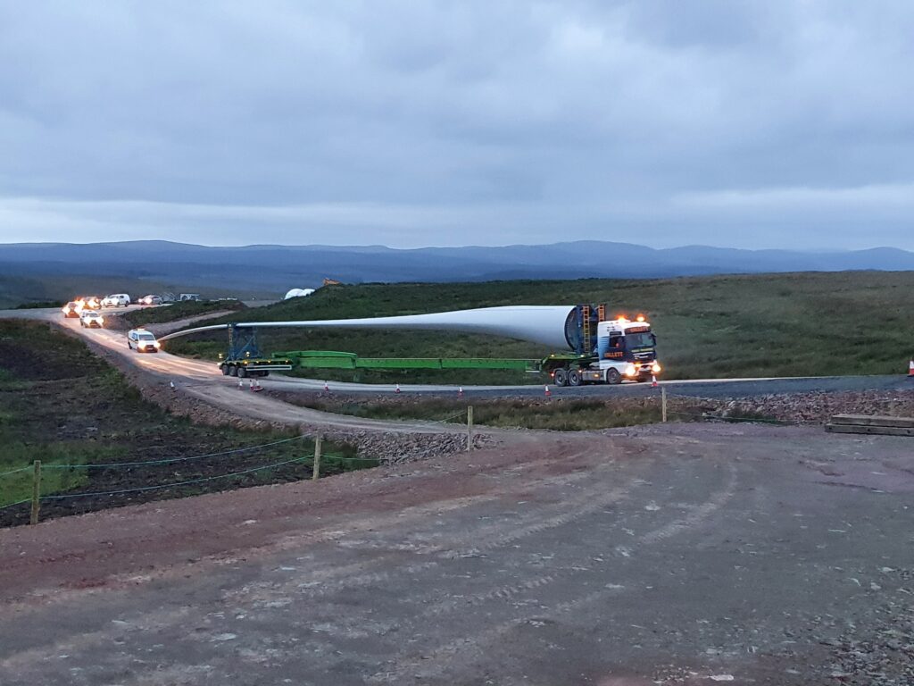 HGV on wide country road