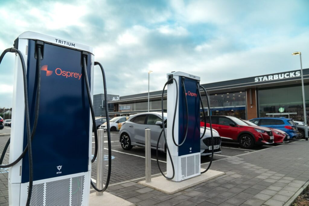 Osprey Charging installed as many EV chargers in Q1 2023 as the whole of 2022. Image: Osprey.