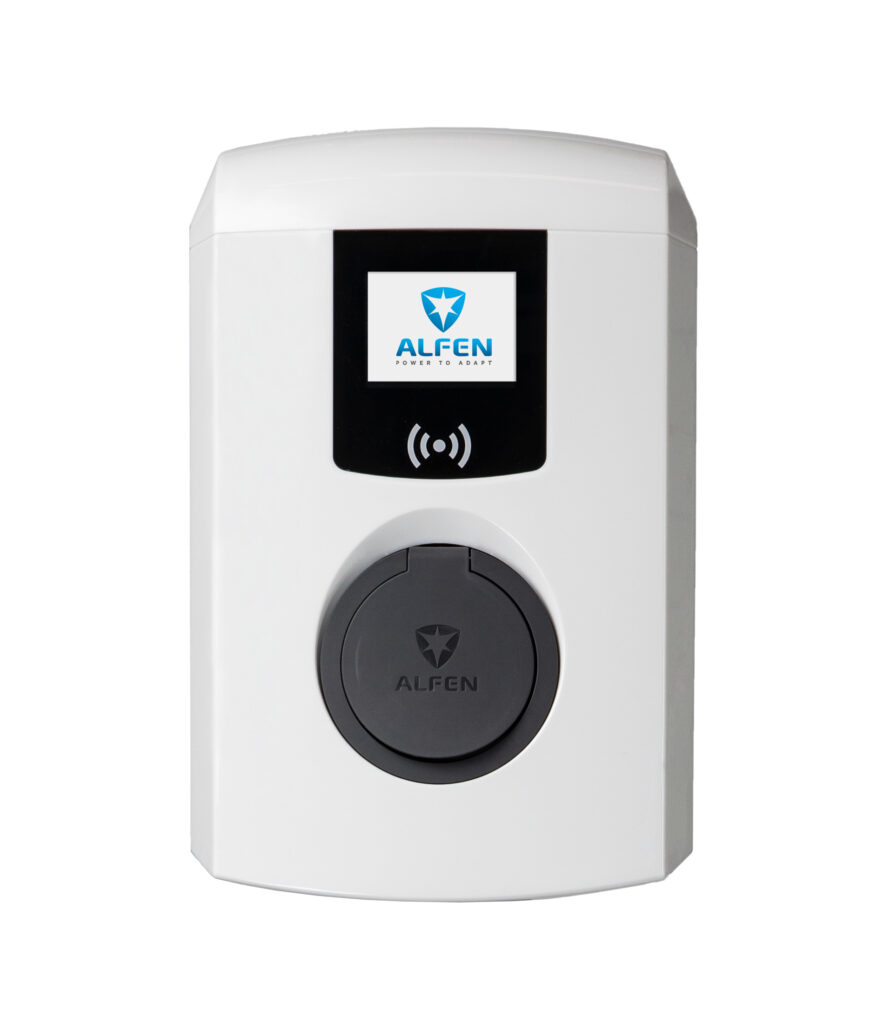 Alfen Eve Single Pro-line chargers. Image: Moixa and Alfen.