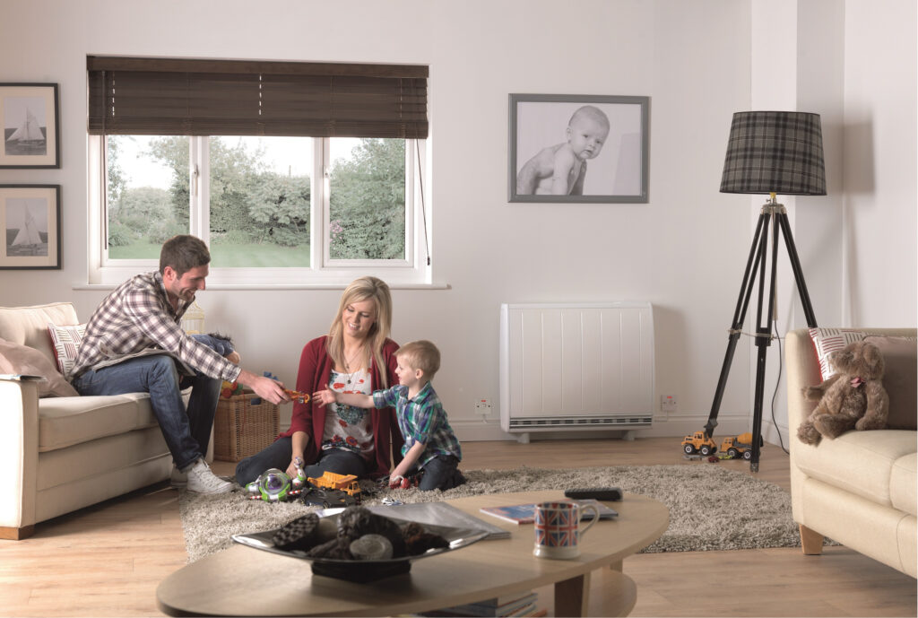 Glen Dimplex is installing Quantum storage heaters in 375 homes. Image: Centrica.