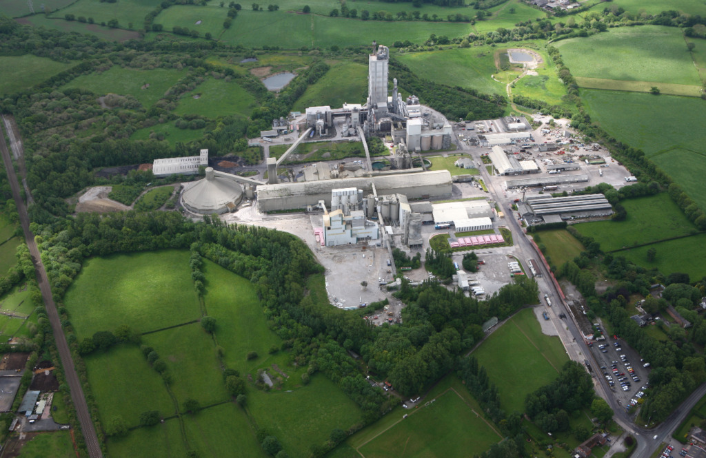 A Hanson owned cement plant. Image: HyNet North West.