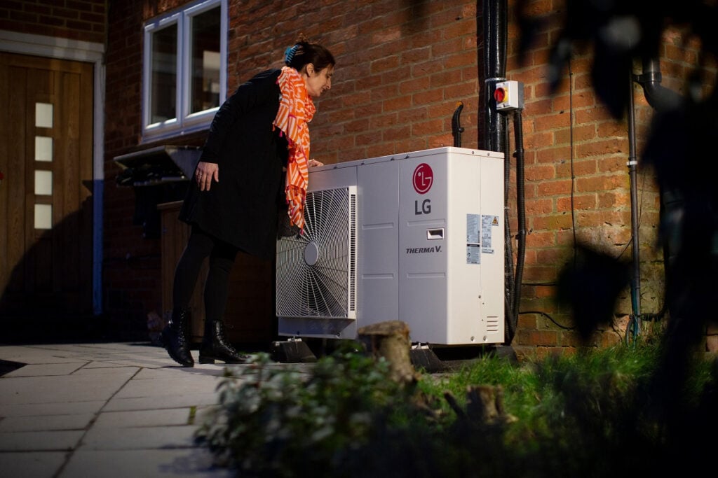 Air source heat pumps could result in significant savings on energy bills. Image: David Bebber.