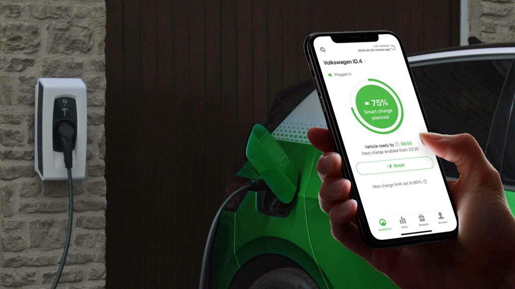 The Indra Smart Pioneer allows drivers to earn back rewards for their smart charging. Image: ev.energy