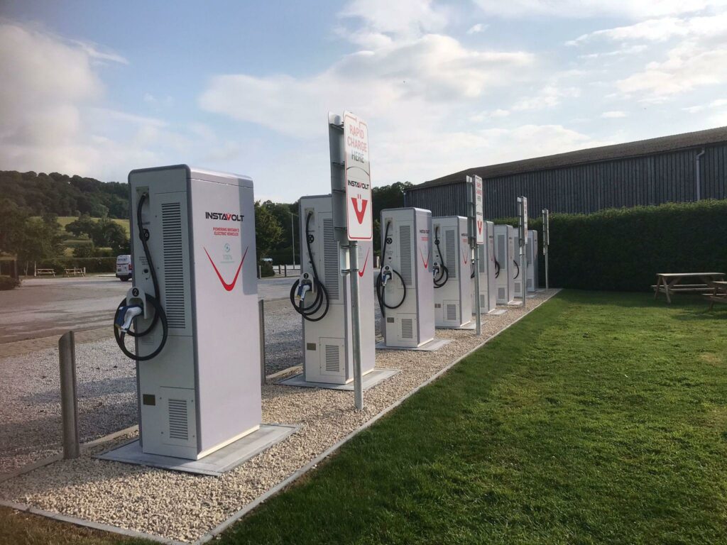 Eight chargers have been installed at the Rhug Estate