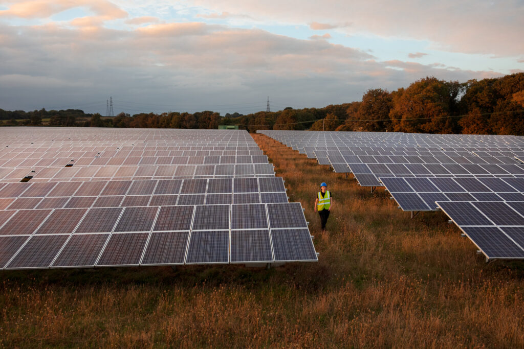 Newman at a solar asset. Image: Limejump.