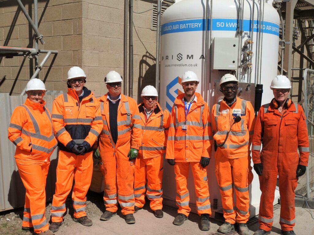 Representatives from BEIS and the Carbon Trust visited the site for an evaluation visit to mark the project going live. Image: Innovatium.