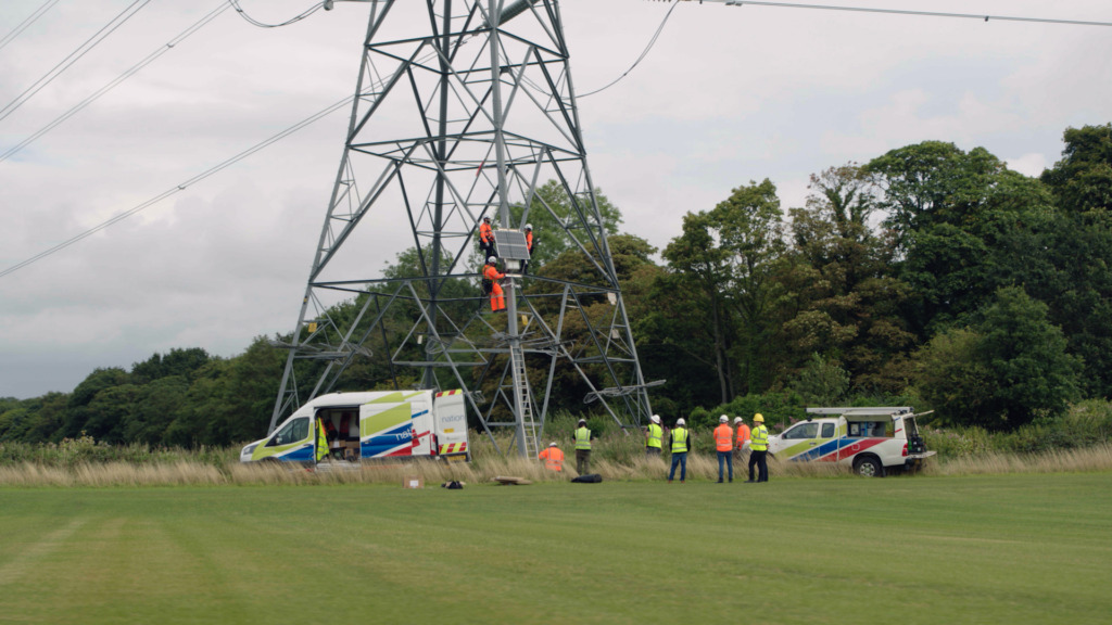 The LineVision system is being installed on a 275kV circuit between Penwortham and Kirkby in Cumbria. Image: National Grid.