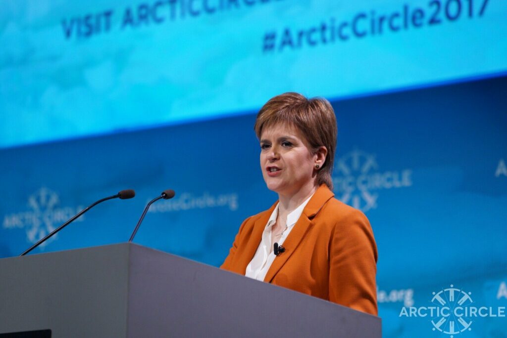 First Minister Nicola Sturgeon. Image: Arctic Circle.
