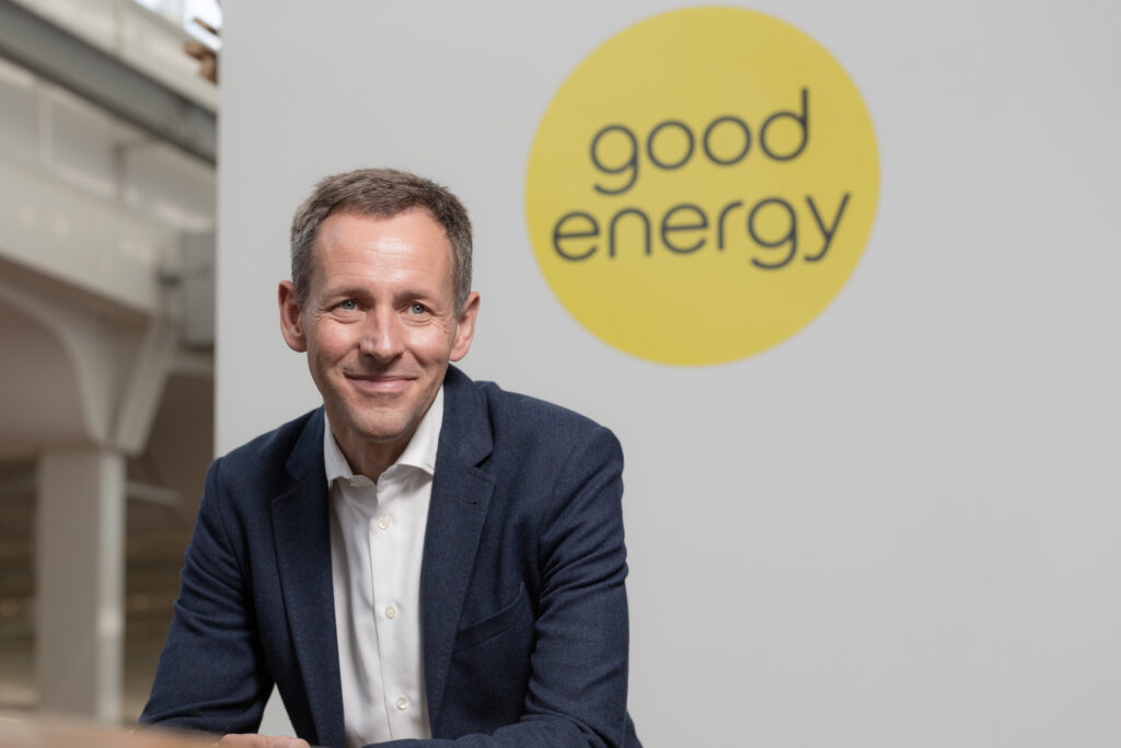 Nigel Pocklington, Good Energy CEO (above). Image: Good Energy.