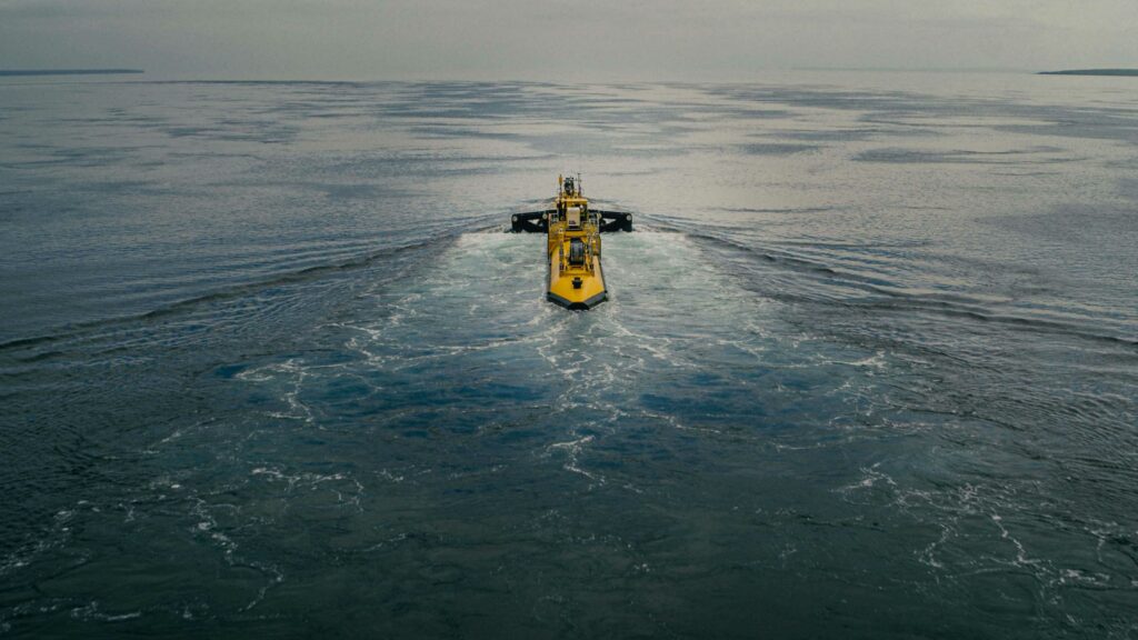 Orbital's O2 tidal turbine has begun generating electricity for the grid. Image: Orbital.