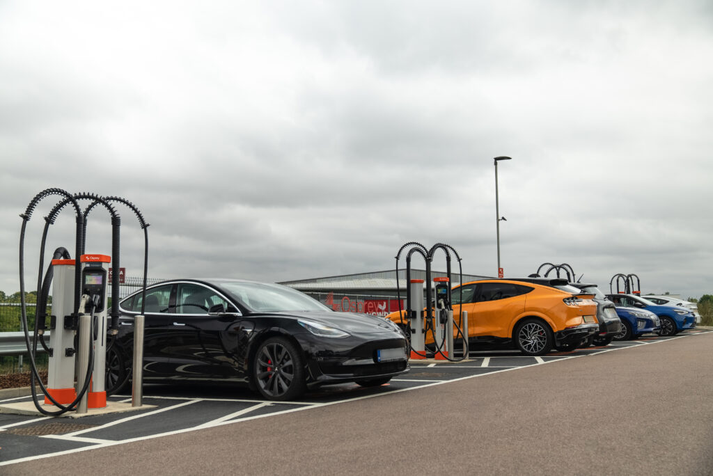 Osprey to develop ultra-fast EV charging hubs for 12 British Garden Centres. Image: Osprey Charging.