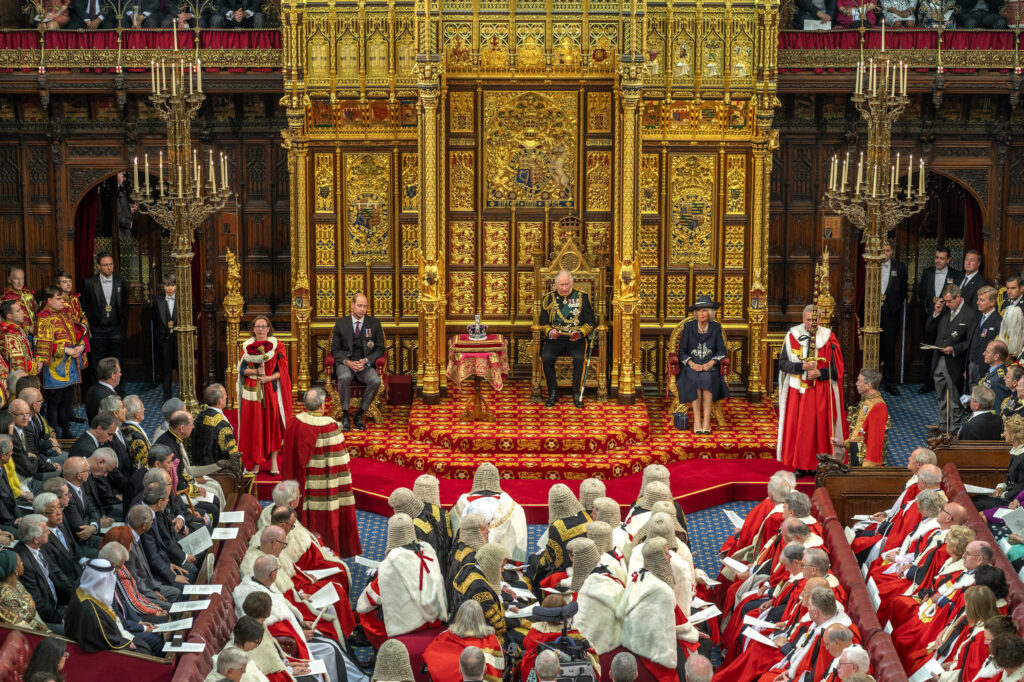 Prince Charles delivered the Queen's Speech to the House of Lords. Image: Copyright House of Lords 2022/Photography by Annabel Moeller.