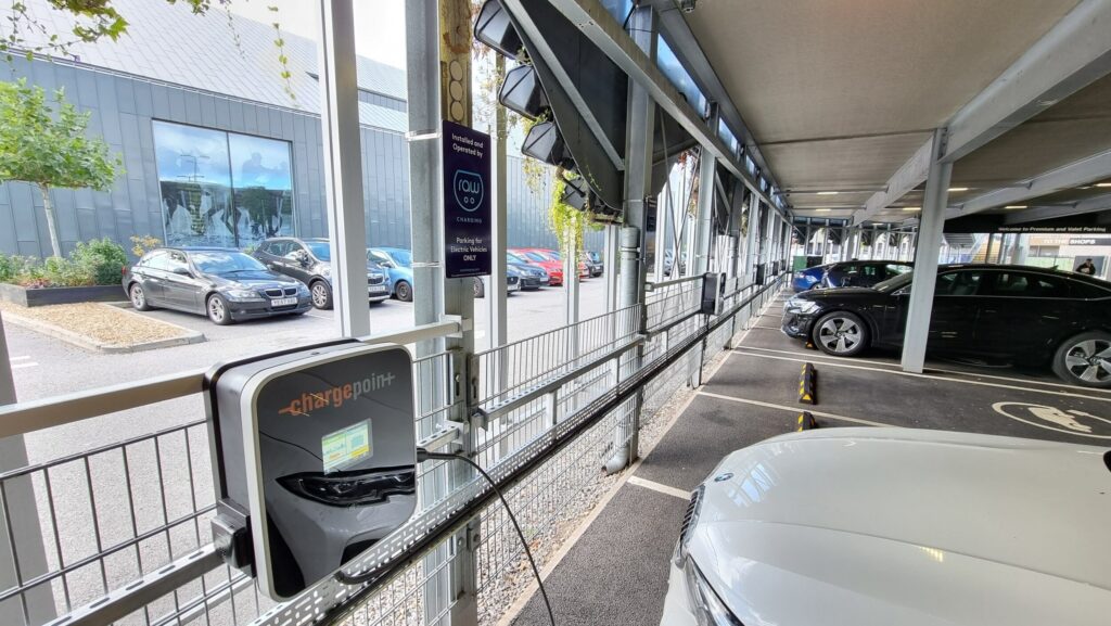 RAW Charging has partnerships with the likes of Greene King and McArthurGlen for the rollout of EV charging. Image: RAW Charging