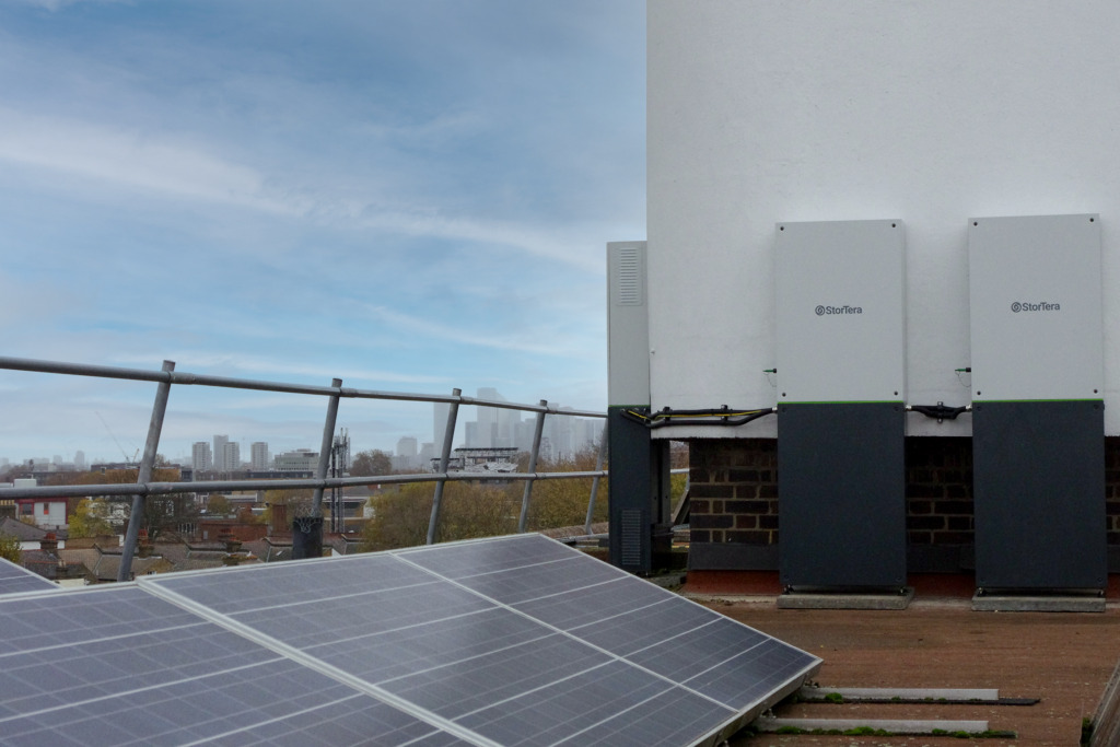 A battery system was recently installed as part of the trial. Image: EDF.