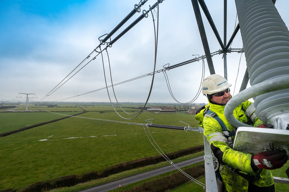 The Hinkley Connection Project will span 57km when complete. Image: NGET.