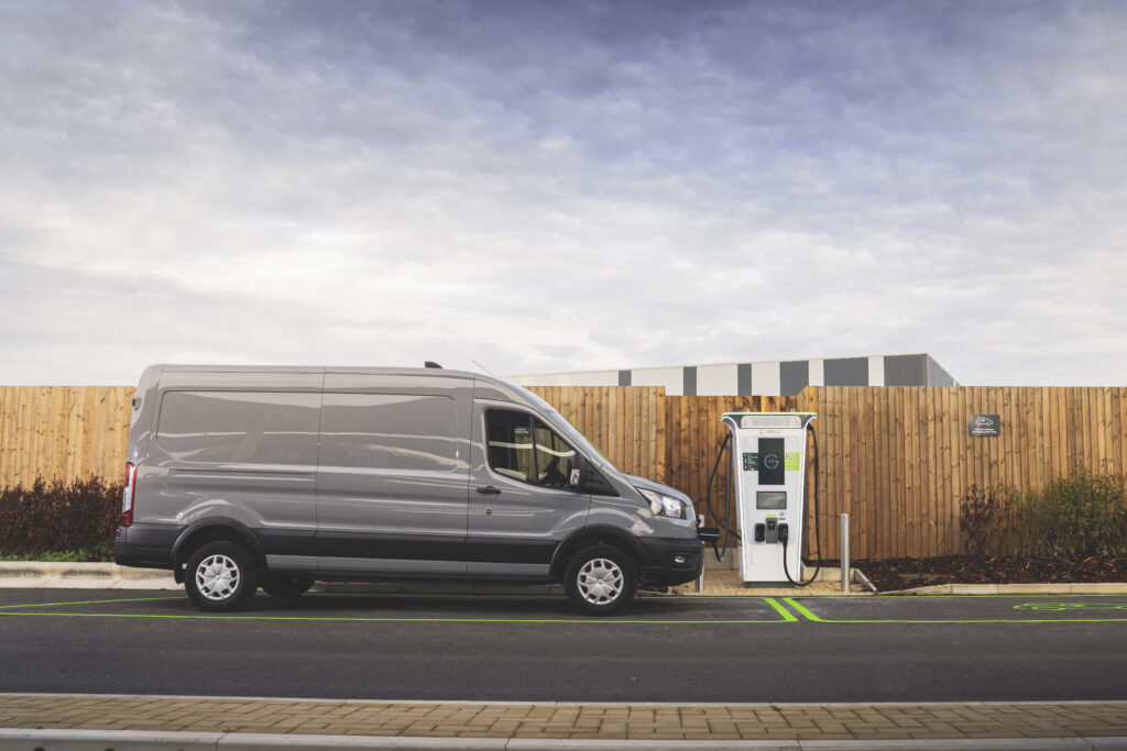 GRIDSERVE installs the ‘UK’s fastest EV charger’ at the Braintree Electric Forecourt. Image: GRIDSERVE.