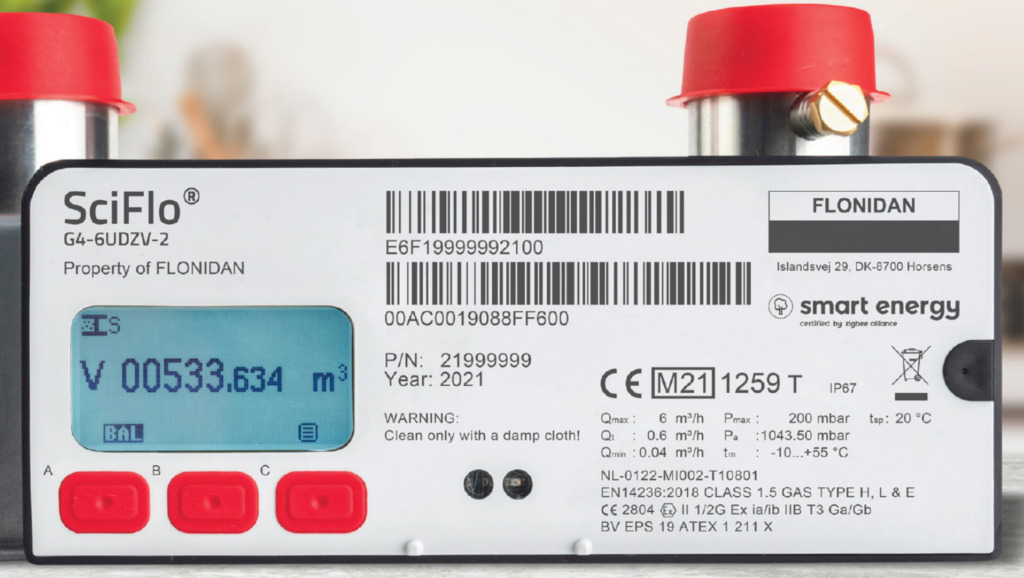 The SciFlo meter (pictured) is now to be offered by SMS as part of the deal with Aclara. Image: SMS