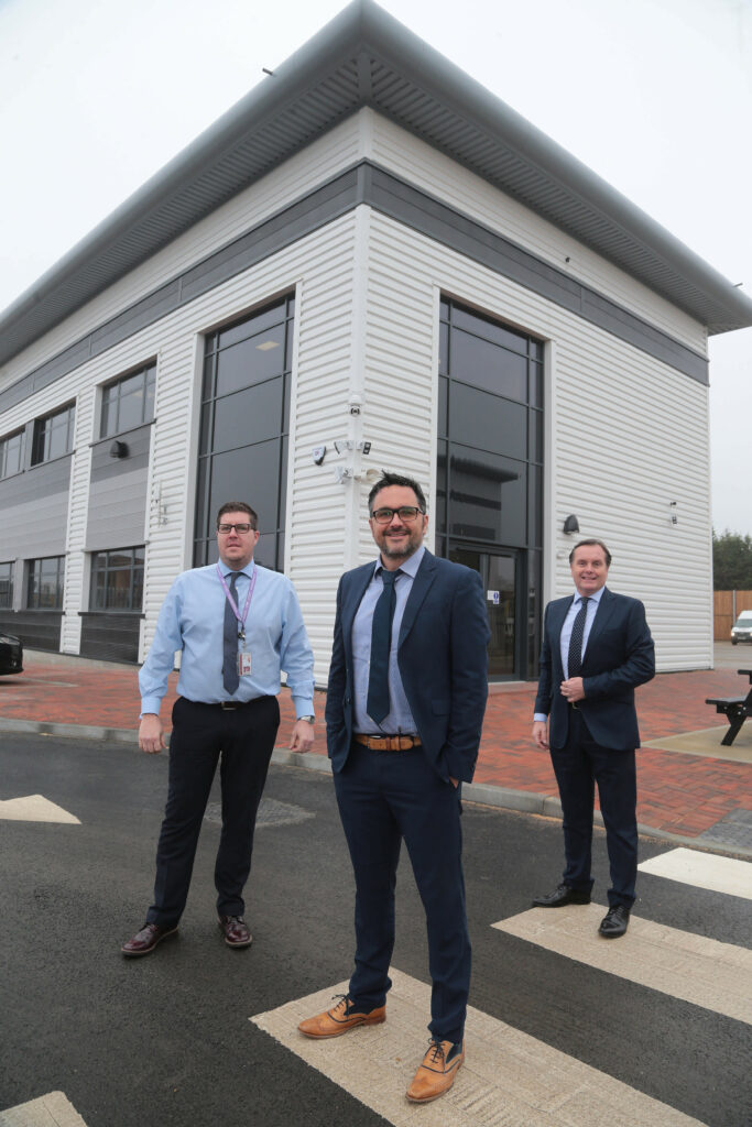 UK Power Networks employees outside the new Borehamwood Studios. Credit: UKPN.