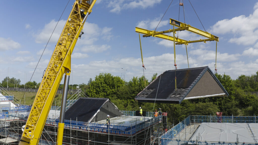 The homes are built in ilke Homes’ factory in Knaresborough