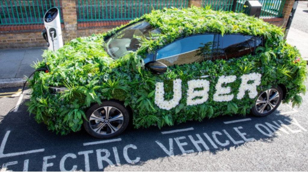 The rollout is part of a £5 million investment into EV charging. Image: Uber.