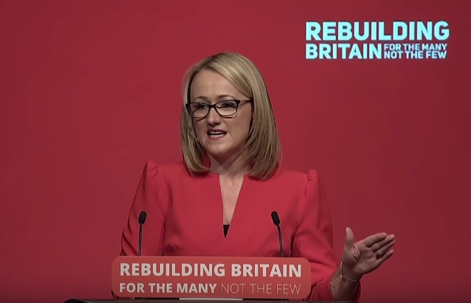 Rebecca Long Bailey at last year's Labour party conference. Image: Labour.