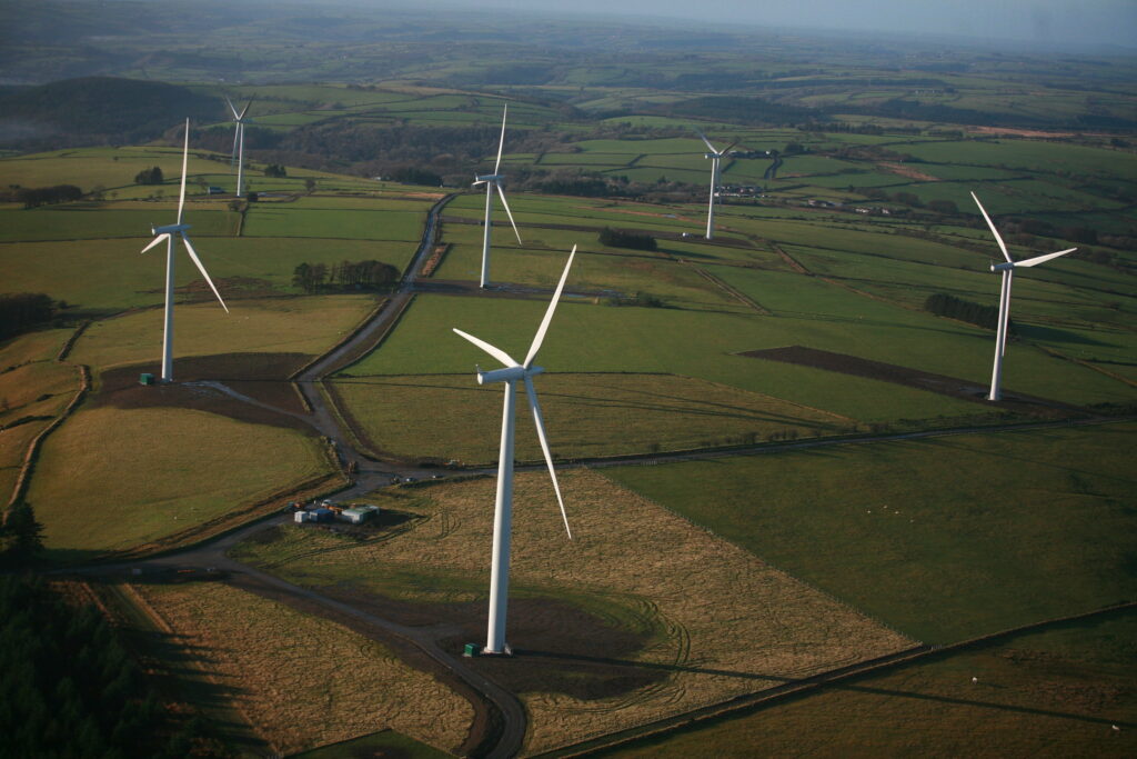 Wind turbines in Wales. Courtesy of Statkraft