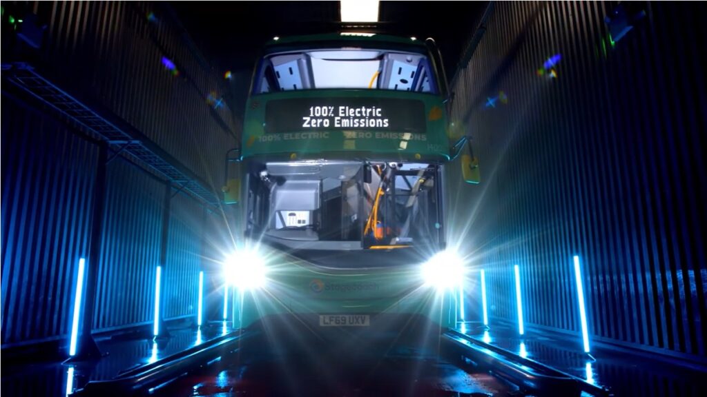 A Stagecoach electric bus