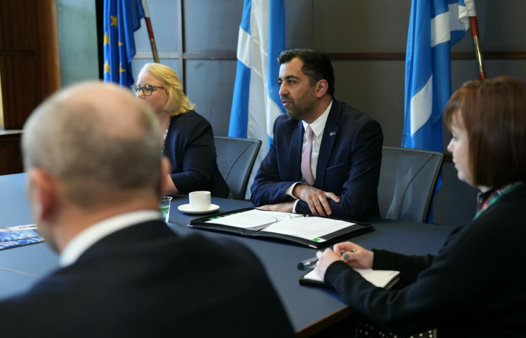 First Minister Humza Yousaf met with European members of the Consular Corps of Scotland on 9 May - image via Scottish Government Flickr