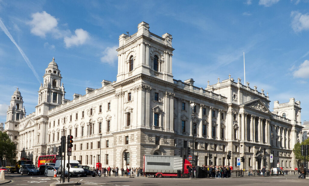 Great George Street HM Treasury offices, via Wikimedia Commons