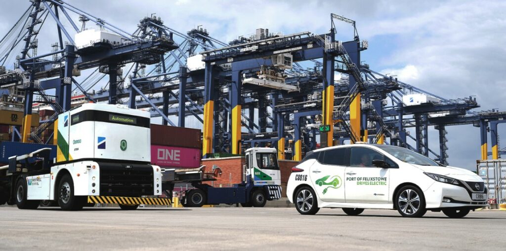 Hutchison Ports targets net zero scope 1 and 2 emissions for three UK ports. Image: Hutchinson Ports.