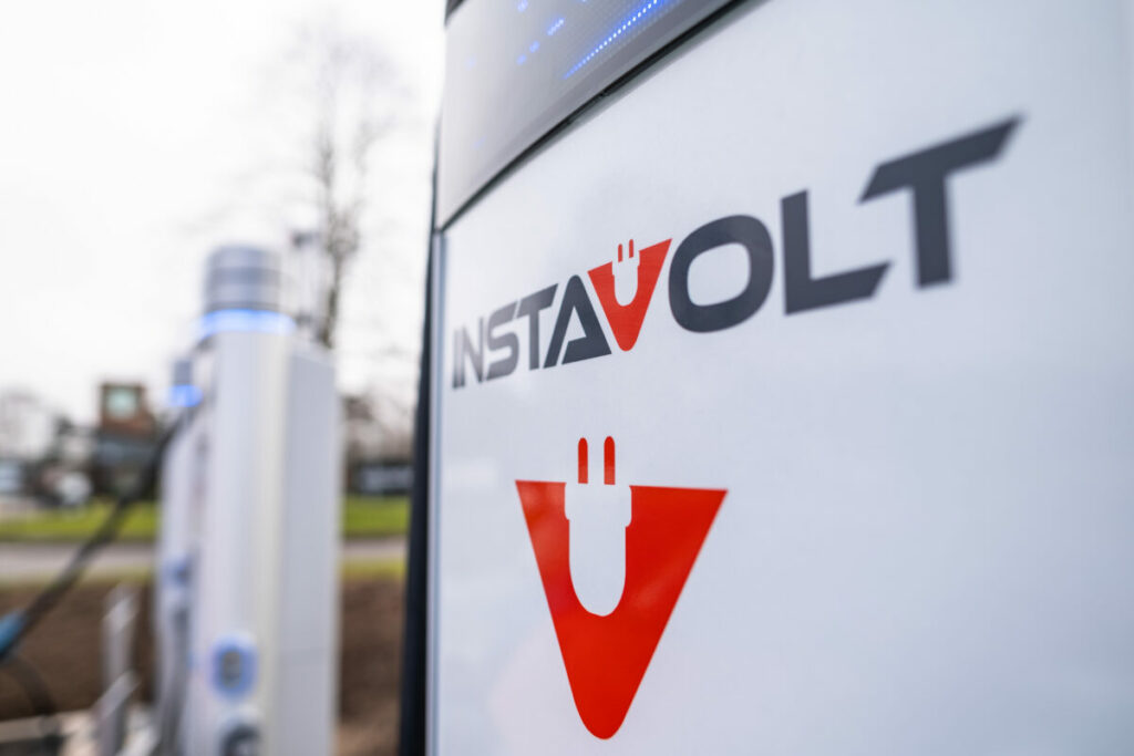 An InstaVolt electric charge point. Image: InstaVolt