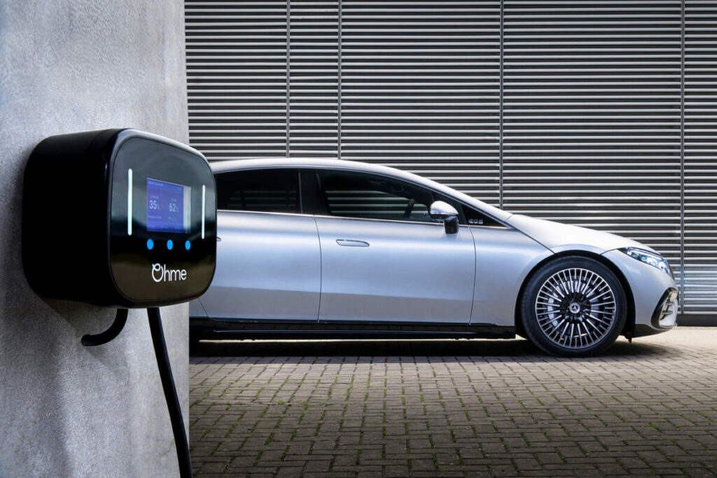 Ohme chosen as home charging partner for Japanese automaker Hyundai. Image: Mercedes.