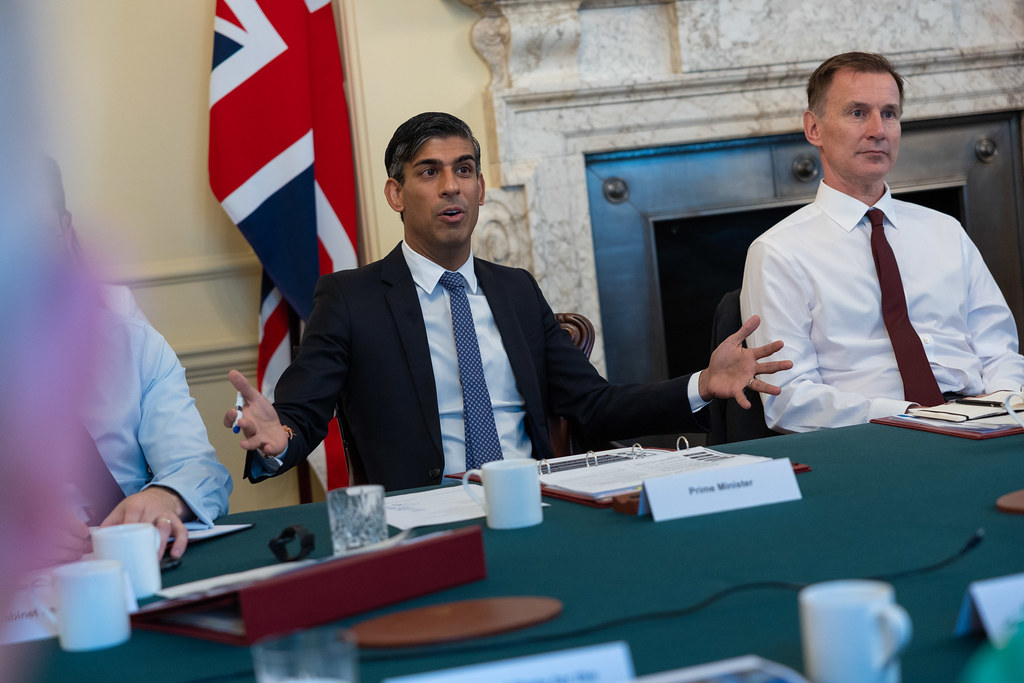 The Prime Minister Rishi Sunak hosts his weekly cabinet meeting in 10 Downing Street. Picture by Simon Walker / No 10 Downing Street via Flickr