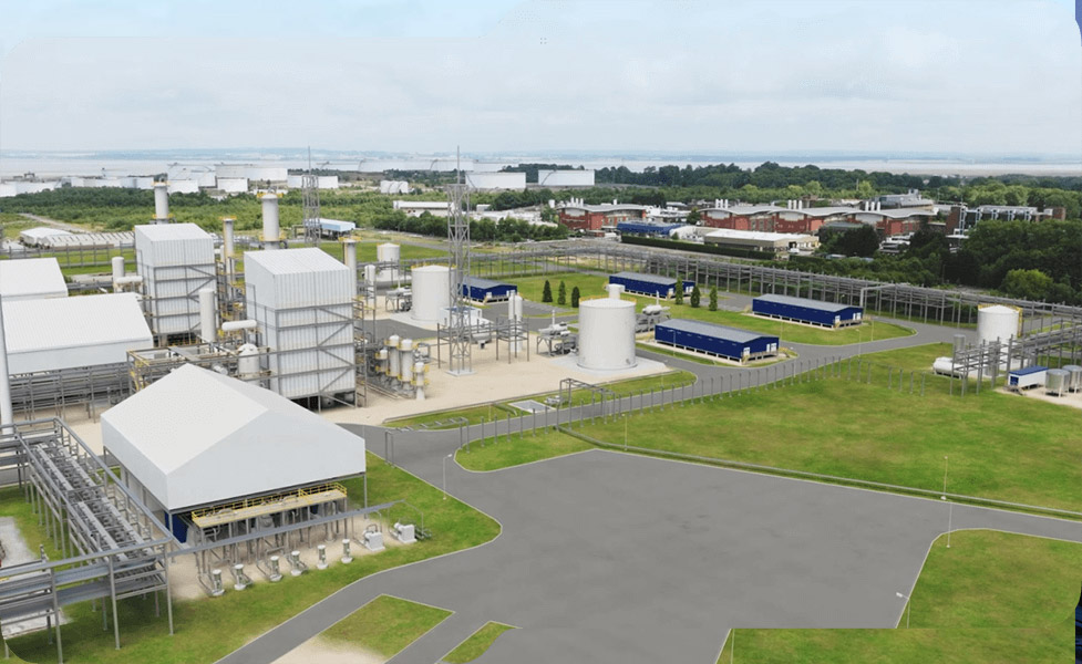 Construction of HPP1 (above) is set to be completed by 2027. Image: EET Hydrogen.