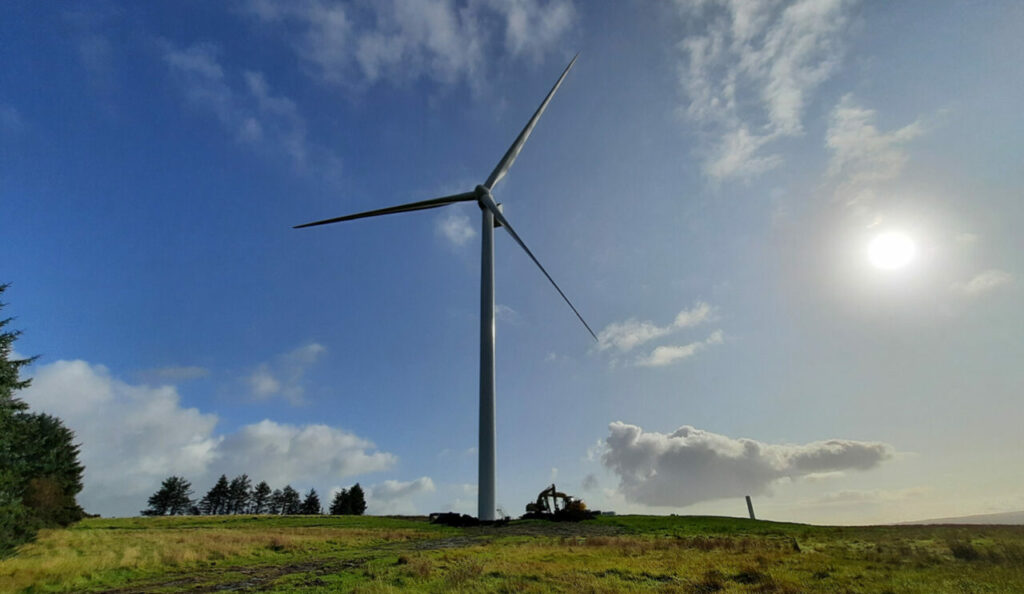 Wind generated a record 28.7% of the UK’s electricity needs in 2023. Image: NTR.