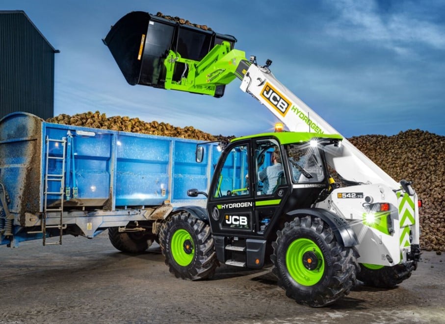 An image of a hydrogen-powered JCB. Image: JCB.