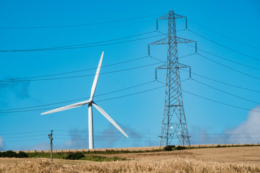 SSEN Transmission Line and Wind Turbine