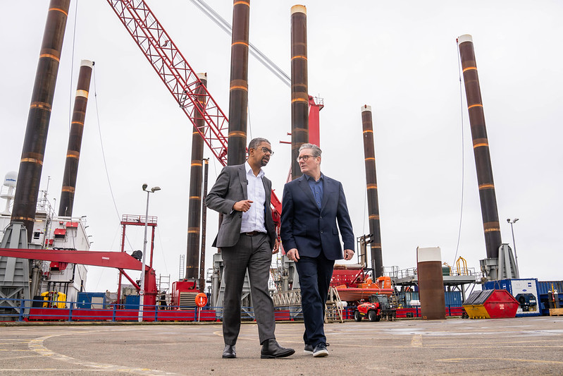 Keir Starmer visits Welsh Port.
