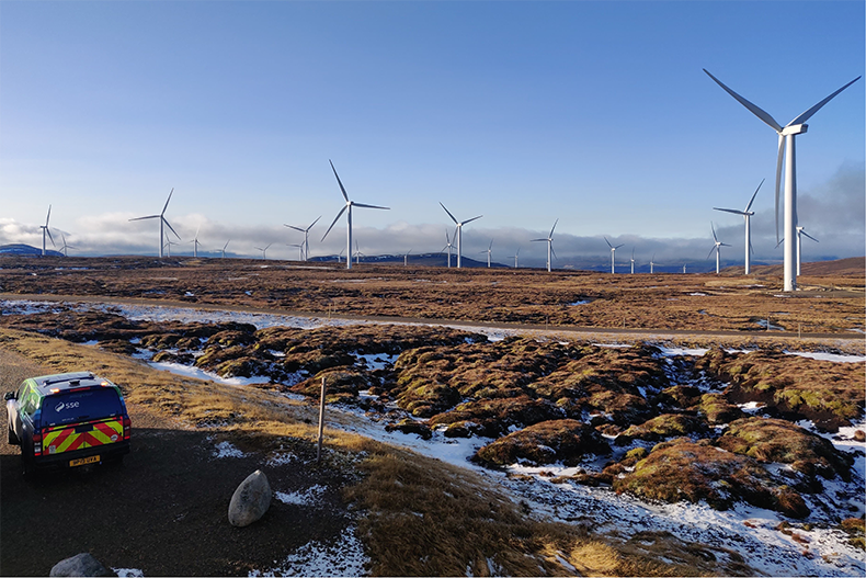 The wind farm will feature 12 wind turbines. Image: SSE.