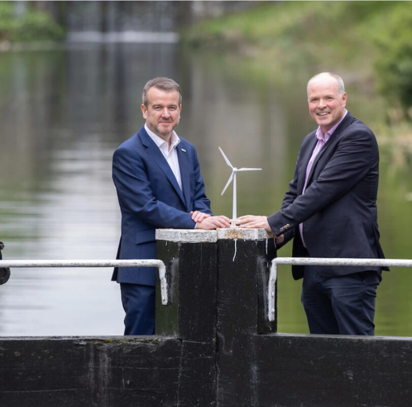 Dave Kirwan and Jonathan Cole celebrate the partnership.