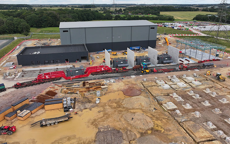 a large construction site