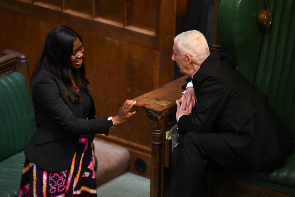 MP Miatta Fahnbulleh being sworn into the House of Commons