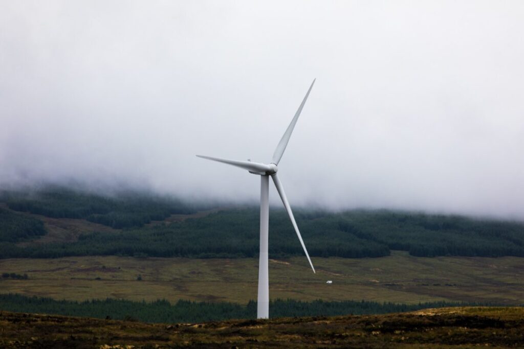 Freasdail Wind Farm - an 11-turbine 22.5MW project on the Kintyre Peninsula.