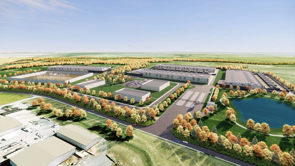 Render of Rowan Digital Infrastructure’s Frederick Data Centre facility.
