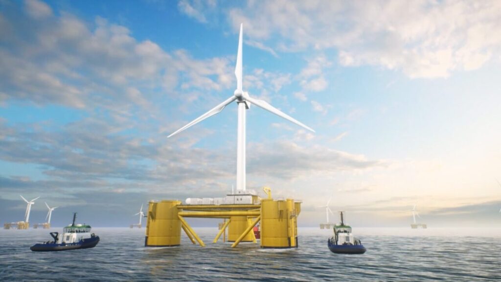 A 3D render of the proposed hydrogen facility.