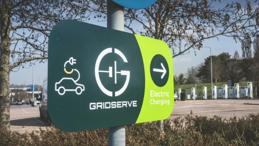 A gridserve charging park sign